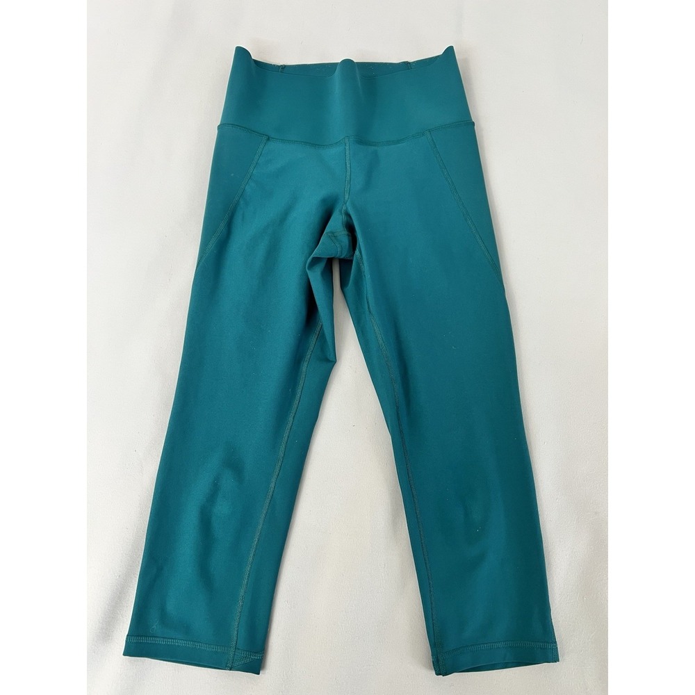 Lot Of 2 Old Navy Fabletics Leggings Size Large Green Blue Gym Womens - Picture 2 of 14